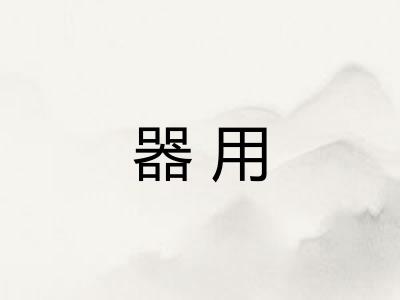 器用
