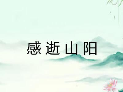 感逝山阳
