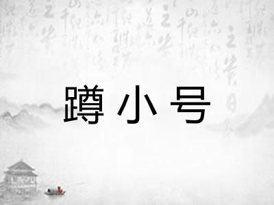 蹲小号