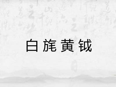 白旄黄钺