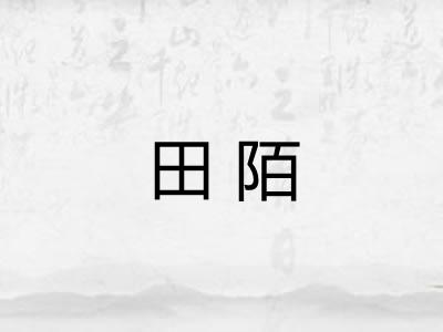 田陌
