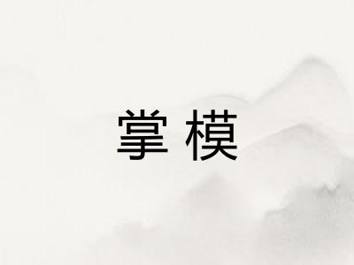 掌模