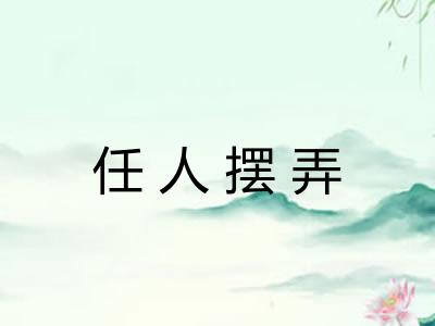 任人摆弄