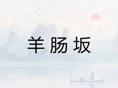 羊肠坂