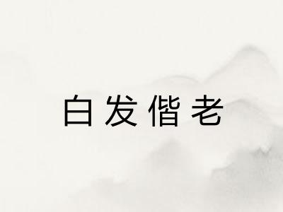 白发偕老