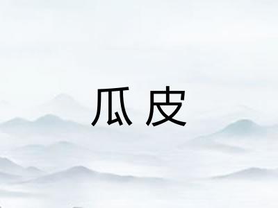 瓜皮