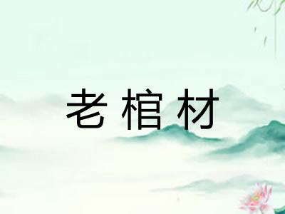 老棺材