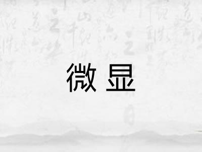 微显