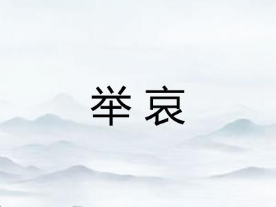 举哀