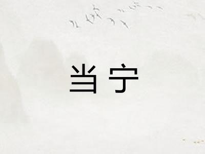 当宁