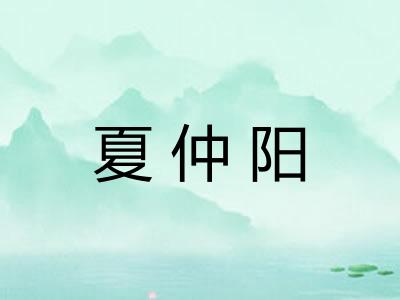 夏仲阳