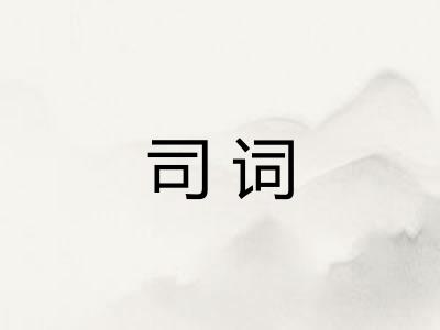 司词