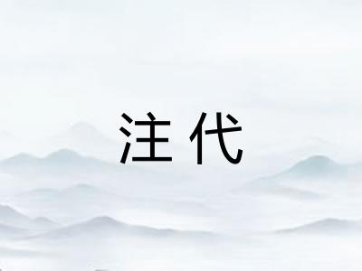 注代