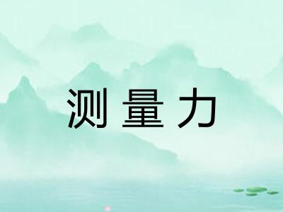 测量力