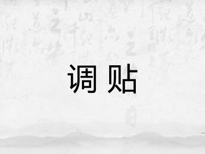 调贴