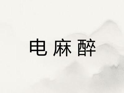 电麻醉