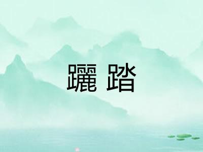 躧踏