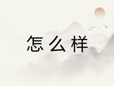 怎么样