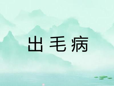 出毛病