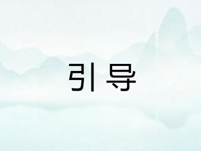 引导