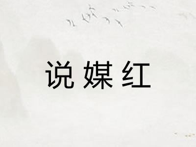 说媒红