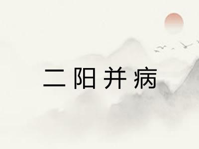 二阳并病