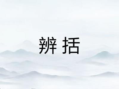 辨括