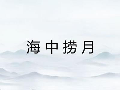 海中捞月