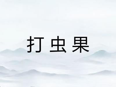 打虫果