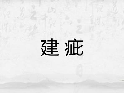 建疵