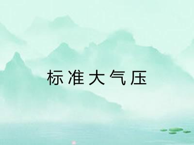 标准大气压