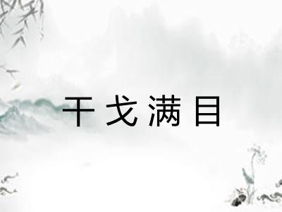 干戈满目