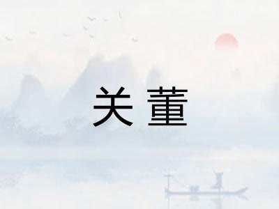 关董