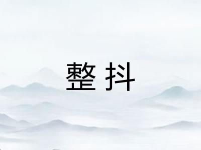 整抖