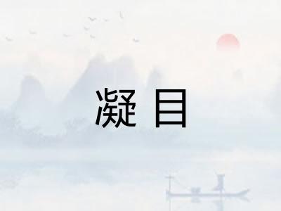 凝目