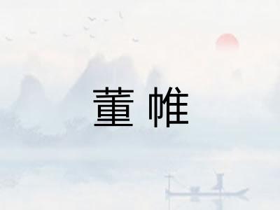 董帷