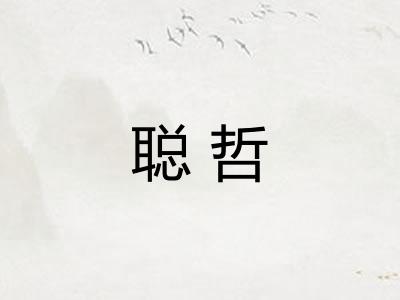聪哲