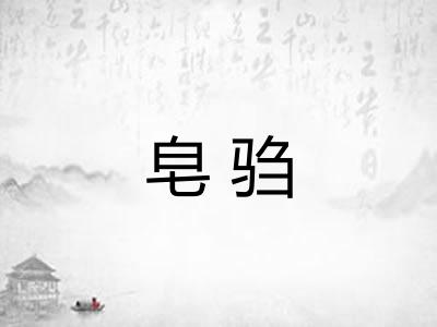 皂驺