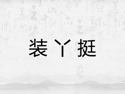 装丫挺