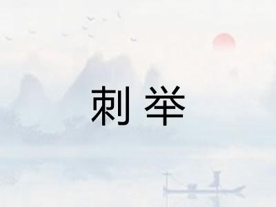 刺举