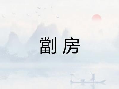劏房