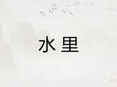 水里