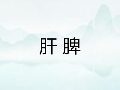 肝脾