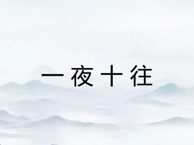 一夜十往