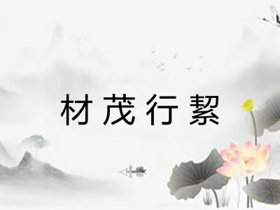 材茂行絜