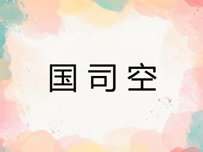 国司空