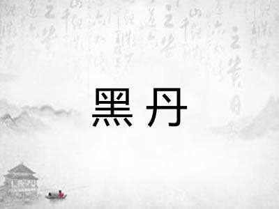 黑丹