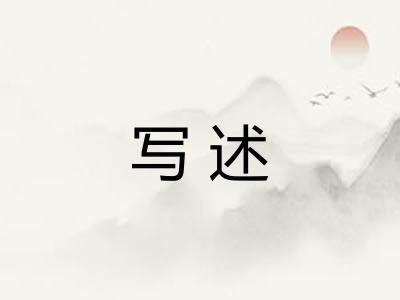 写述