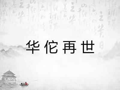华佗再世
