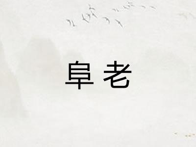 阜老